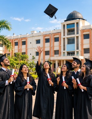 Graduation celebration at Abhinav Mahavidyalaya